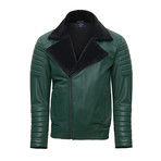 Donald Leather Jacket // Green (3XL)