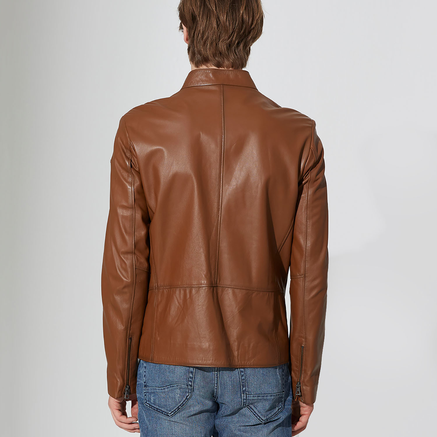 Silvan Leather Jacket // Chestnut (S) - Iparelde // Burak & Espana ...