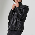 Uzunkopru Leather Jacket // Black (3XL)