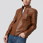 Silvan Leather Jacket // Chestnut (XL)