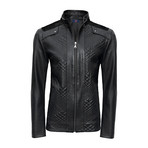 Aspen Leather Jacket // Black (XL)