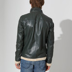 Jordan Leather Jacket // Green (XL)