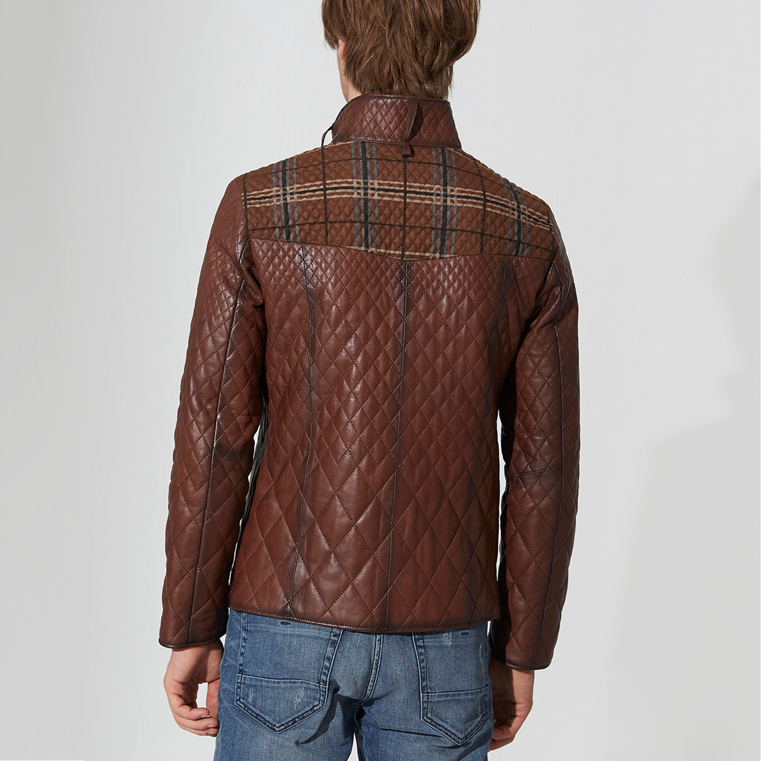 Bartin Leather Jacket // Chestnut (M) - Iparelde // Burak & Espana ...