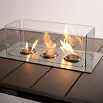 Nero Fire Table + 6-Pack Gel Fuel (Espresso)