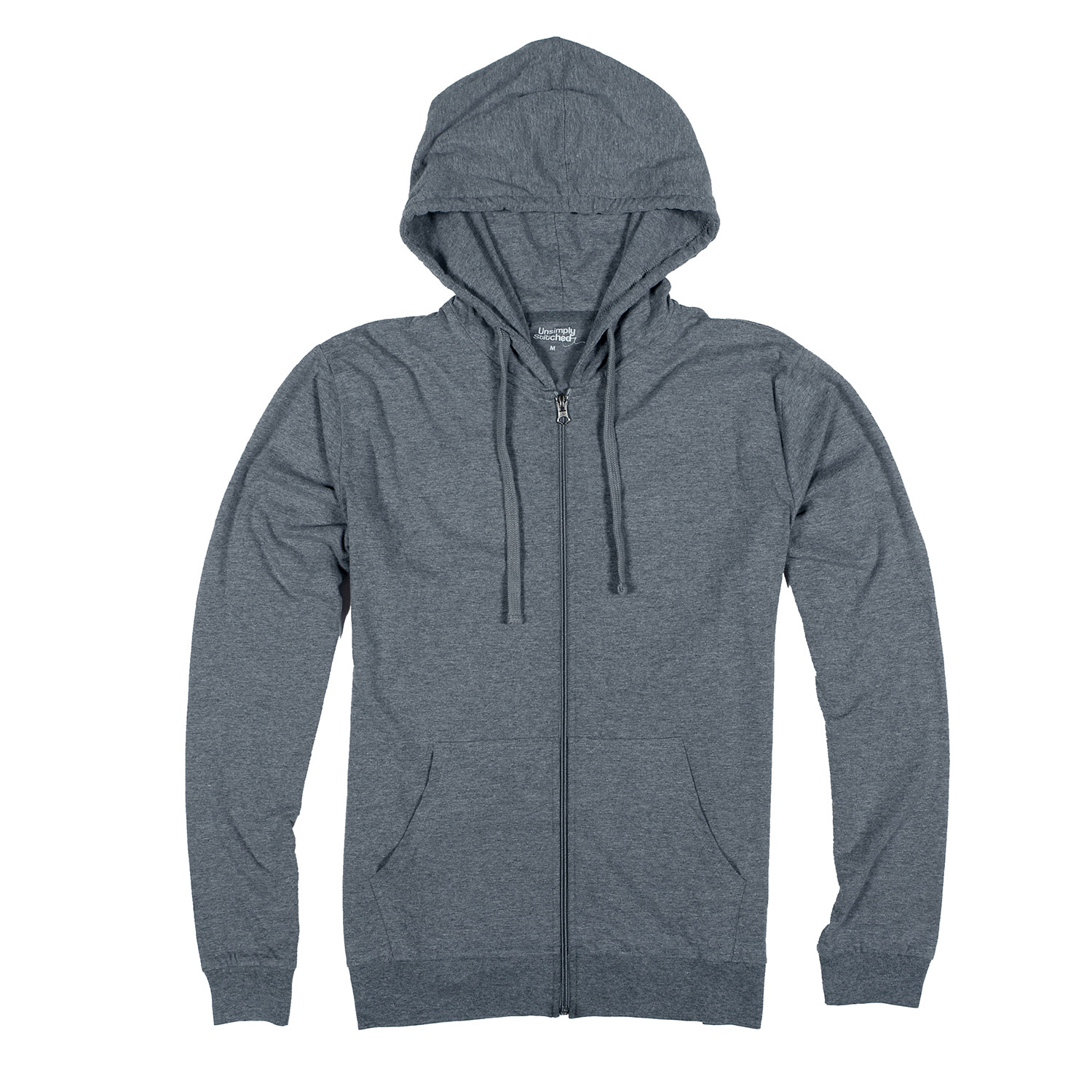 Lightweight Zip Up Hoodie // Heather Blue (S) - Unsimply Stitched ...