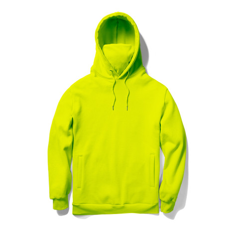 Face Mask Hoodie // Lime (S)