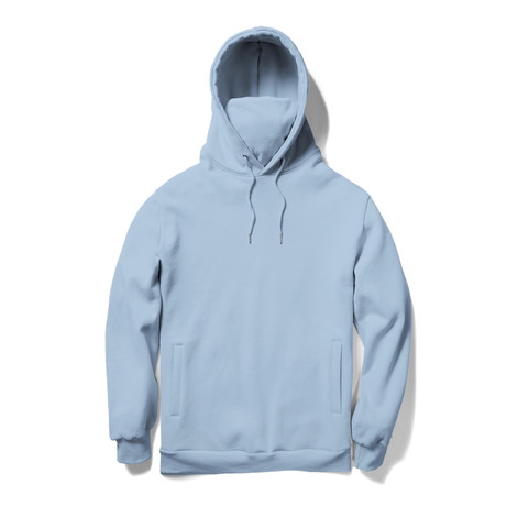 Face Mask Hoodie // Sky Blue (S)