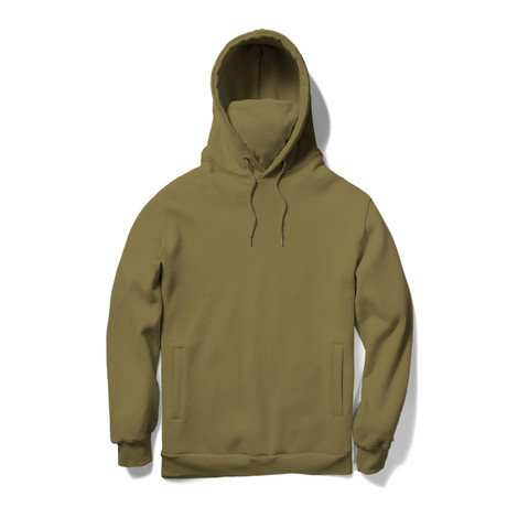 Face Mask Hoodie // Olive (S)