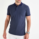 Pompeo Short Sleeve Polo // Navy Blue (XL)
