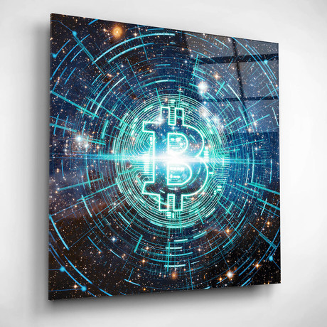 Cyber Bitcoin (12"W x 12"H x 0.13"D)
