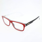 Unisex 1102-V Optical Frames // Red Vertical Striped