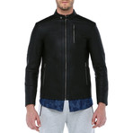 Tallinn Leather Jacket // Black (4XL)