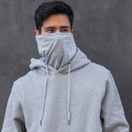 Face Mask Hoodie // Heather Gray (XL)