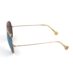 Men's SCO0885 Sunglasses // Gold + Blue