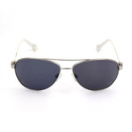 Men's SCO0905-SILV Sunglasses // Silver + White