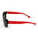 Men's SCO080Q Sunglasses // Black + Red