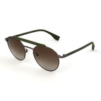 Men's SCO2255-627V Sunglasses // Matte Gun Metal + Olive Green