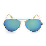 Men's SCO0885 Sunglasses // Gold + Blue