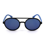 Men's Polarized SCO1925-6AAZ Sunglasses // Rubberized Black + Blue