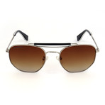 Unisex SCO1385-579G Sunglasses // Palladium + Brown