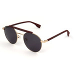 Men's SCO2255-0A93 Sunglasses // Rose Gold + Red