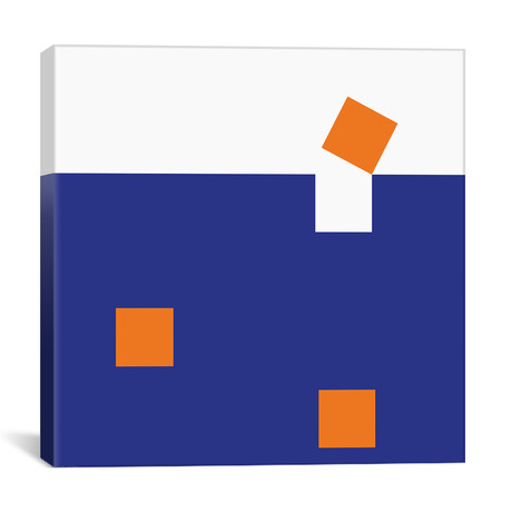 Orange Squares // Art Mirano (18"W x 18"H x 1.5"D)