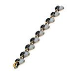 Konstantino // Sterling Silver + White Agate Bracelet // 7" // Store Display