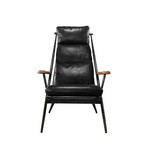 Calistoga Chair + Ottoman // Black