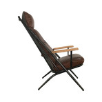 Calistoga Chair + Ottoman // Brown