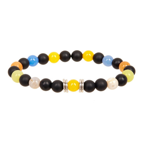 Dell Arte // Beaded Stone Bracelet // Multicolor