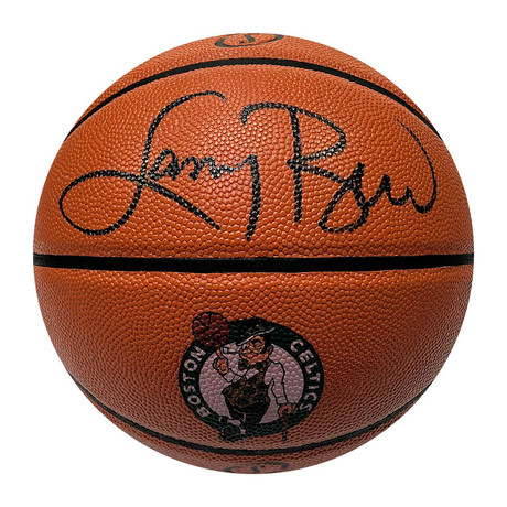 Larry Bird // Autographed Boston Celtics Logo Basketball