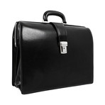 The Firm // Leather Briefcase // Black