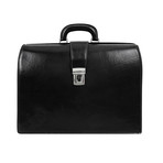 The Firm // Leather Briefcase // Black