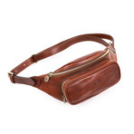 Independent People // Leather Belly Bag // Cognac