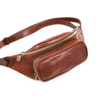 Independent People // Leather Belly Bag // Cognac