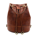 Light in August // Leather Backpack Shoulder Bag // Brown