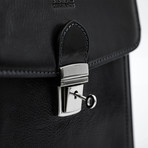 Walden // Leather Briefcase // Black