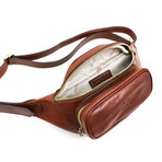 Independent People // Leather Belly Bag // Cognac