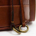 Light in August // Leather Backpack Shoulder Bag // Brown