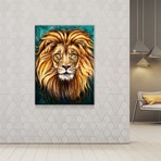 Lion Painting (24"W x 16"H x 1.5"D)