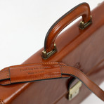 The Sound of the Mountain // Leather Briefcase // Light Brown