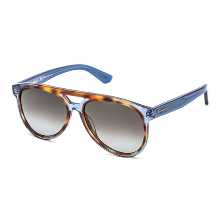 Men's SF945S-259 Sunglasses // Havana + Blue + Gray Gradient