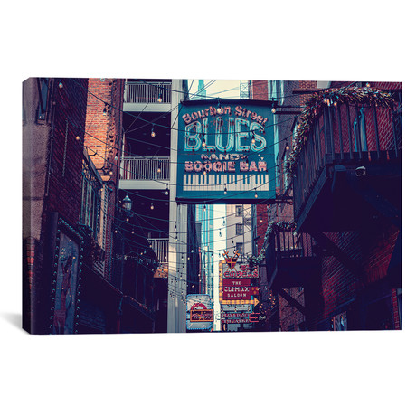 Printer's Alley Nashville Tennessee // Ann Hudec (26"W x 18"H x 1.5"D)