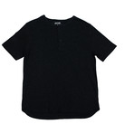 Short-Sleeve Henley // Black (L)
