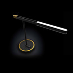 LUX Highline Desk Lamp (Matte Black + Black Chrome)