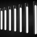 LUX Highline Pendant Light // Triple (Black Chrome)