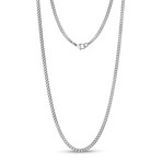 Curb Link Necklace // 3.5mm // Steel (16")