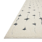 Hagen Area Rug // White + Navy (2'7 x 4')