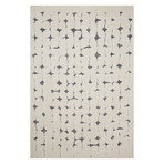 Hagen Area Rug // White + Navy (2'7 x 4')