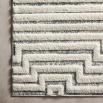 Hagen Area Rug // White + Sky // 9'6 x 13'